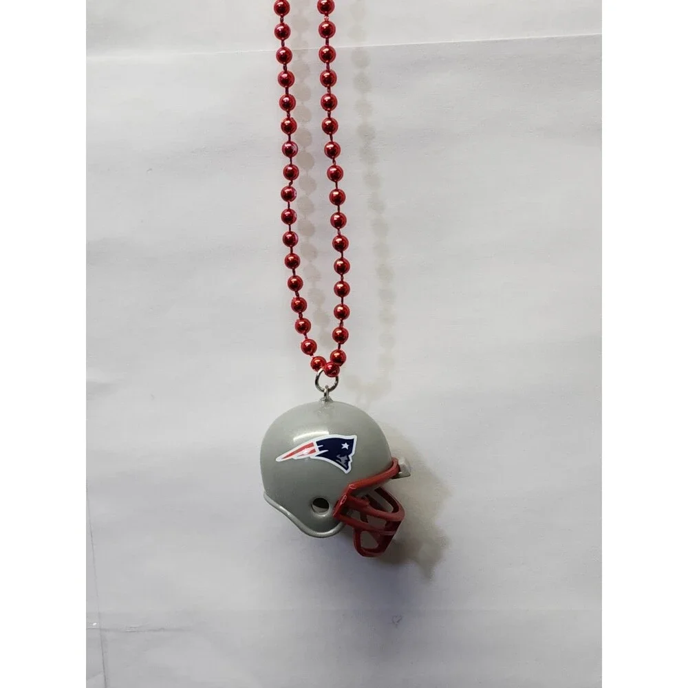 25 pc Patriots Fan Lot - Mini Helmet New England Necklace Keychain Ornament...